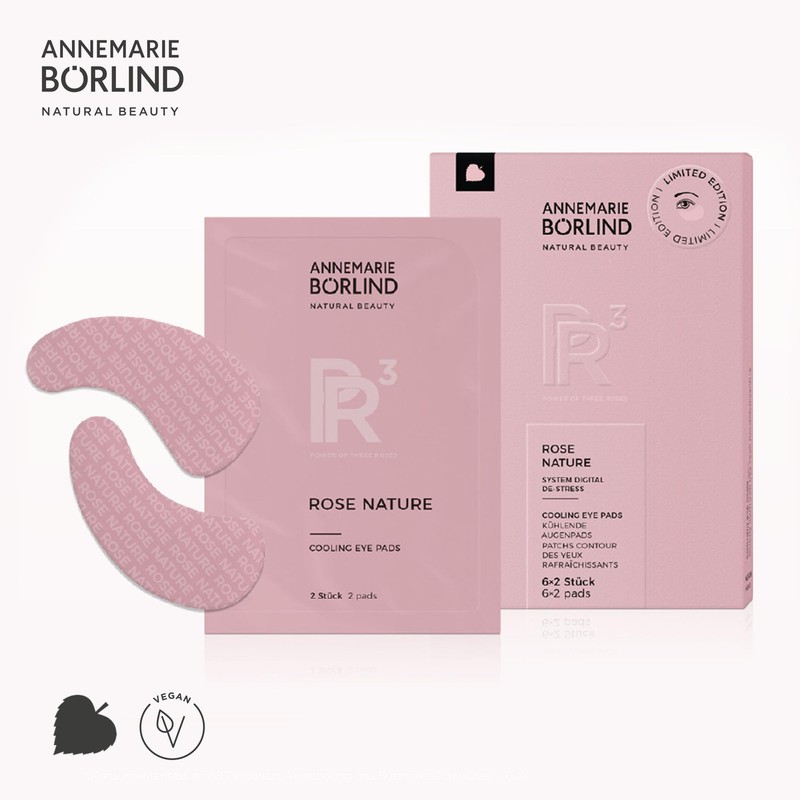 ANNEMARIE BÖRLIND Rose Nature Eye Pads with Cooling Effect (6