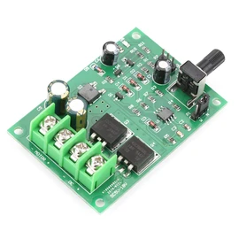 PWM Motor Speed Controller Board, DC5-18V Voltage Reverse , 0%- PWM Output Range for 5V-18V Motors with Slow Start Function, 12A Rated Current, 15A Short Time, Frequency,