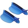 Heat Insulation Sectioning Clips, 2PCS Blue Hair Styling Clips -