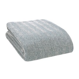 Glamburg 100% Soft and Breathable Cotton Thermal Blanket King Teal - Perfect for Layering Any Bed for All Season - Teal