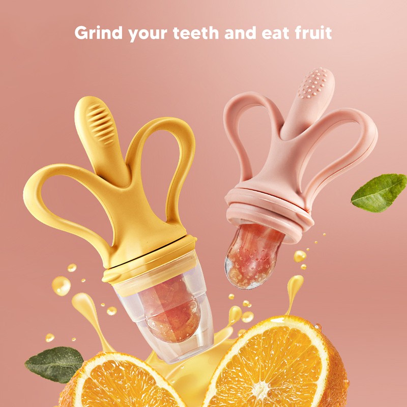 Fruit Food Feeder Pacifier Silicone Safe Reduce Soreness Feeder Teething