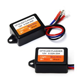 iJDMTOY 3-Pin CF13/CF14 Interchangeable CF15 Electronic LED Flasher Relay As LED Related Turn Signal Bulbs Hyper Flash Fix