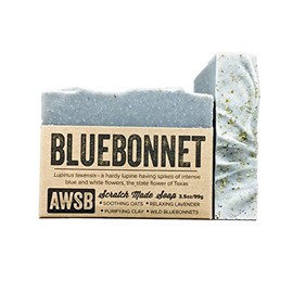 A Wild Soap Bar Bluebonnet Bar Soap with Lavender, Vegan, All Natural with Organic Ingredients, Handmade