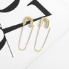 Paperclip Earrings for Women Safety Pin Earring Gold Hoop Earrings