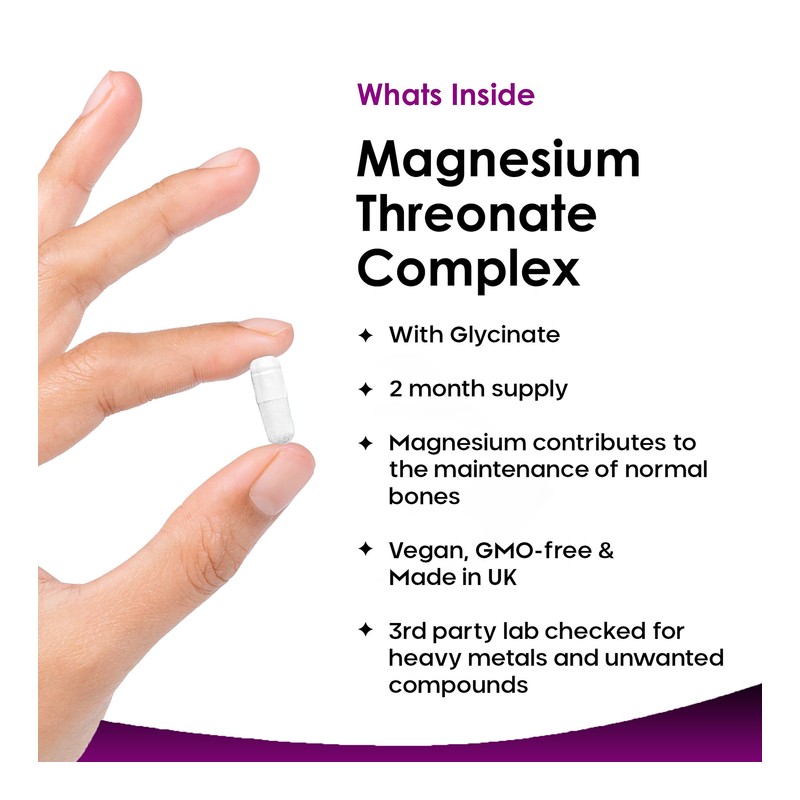 New Leaf Products Magnesium Threonate Glycinate Complex Capsules
