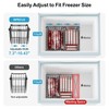 iSPECLE Deep Freezer Organizer Bins - 3 Pack Large Freezer