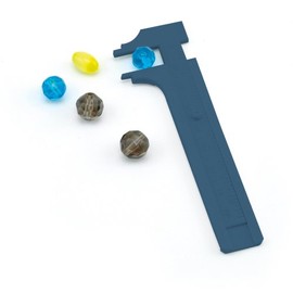 Beadalon Diapositiva 80 mm Calibre de Cuentas, plástico Econo