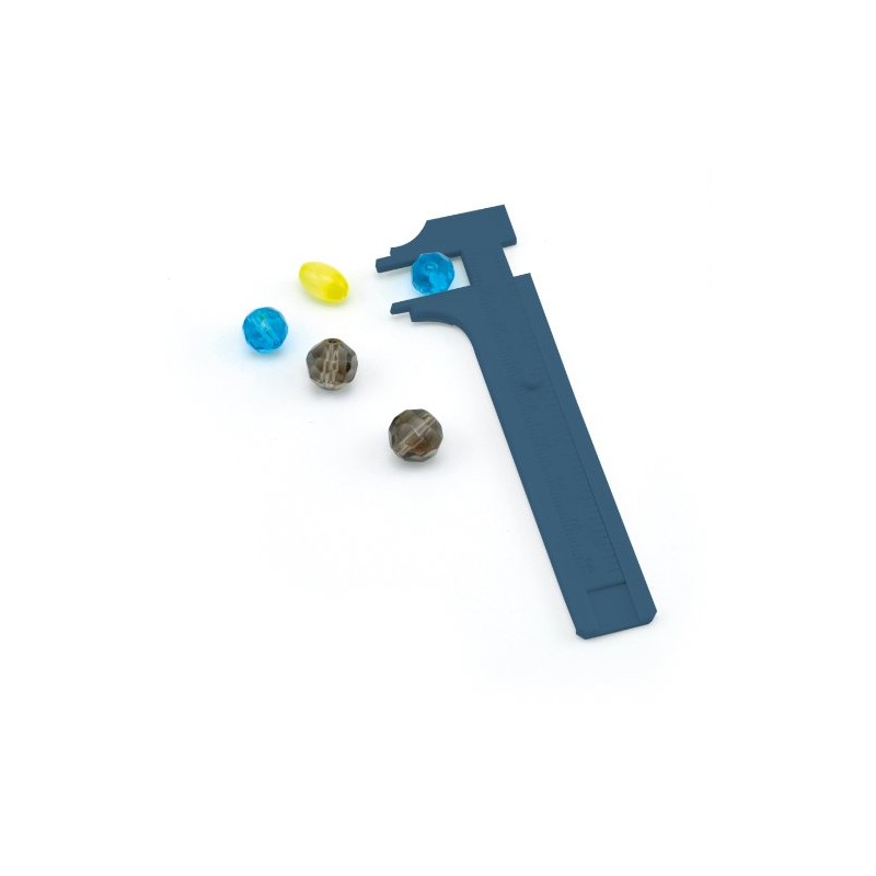 Beadalon Diapositiva 80 mm Calibre de Cuentas, plástico Econo