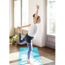 moses. Yoga-Aktiv-Matte, Sportmatte, Kindgerechte Gymnastikmatte mit Tragegurt, Perfekt für Turnübungen, Dehnübungen und Kinder-Yoga, Länge: 150cm