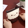 Xespis Pencil Case with Zip, Telescopic Pencil Case, Latté, pencil