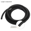 sourcing map PVC Petrol Fuel Line Hose 5mmx8mm 2m Black