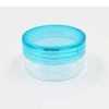 Mini cream jar, sunscreen portion, lip balm case, portable empty bottle, blue travel sample, cosmetic container, bead powder portion container / 미니 크림 통 선크림 소분 립밤 케이스 휴대용 공병 블루 여행용 샘플 화장품 공용기 비즈 가루 소분 용기