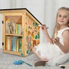HAFTKD Outdoor Library Book Box, Double Little Library for Sharing