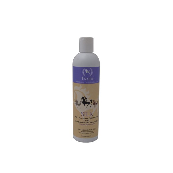 Espana Silk ESP0315E Specially Formulated Silk Pro Whitening and Brightening Shampoo for Horses, 16.91-Ounce
