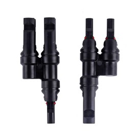 GTIWUNG 6 Pairs of MC4 Male / Female Solar Panel, Cable Connectors, Solar Panel Cable Connectors, Connectors, MC4 Photovoltaic Connector, Black