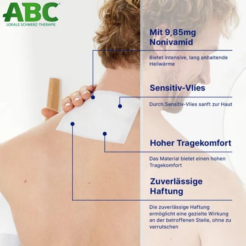 Hansaplast ABC Heat Plasters with Sensitive Fleece 14 x 10