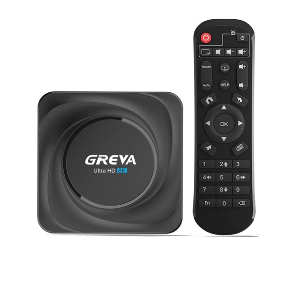 GREVA Android TV Box 11.0, Android Box 8GB RAM 64GB