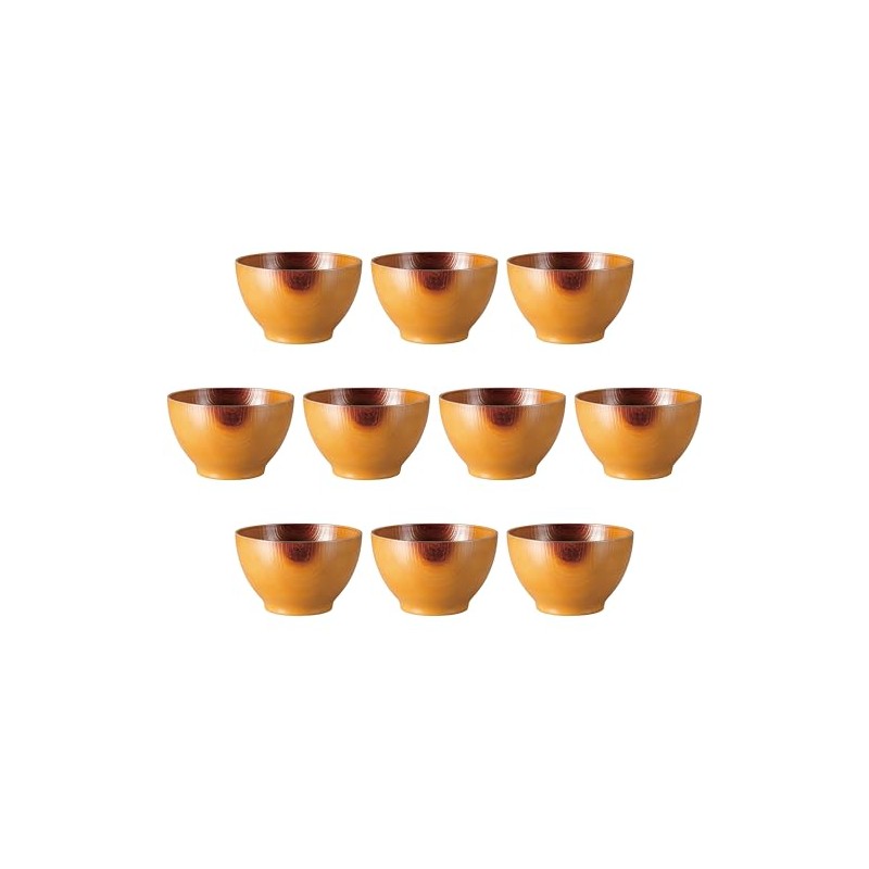 10個セット [TA]耐熱 ウッディボール ケヤキ10.7cm [ 10.7×7.3㎝(370㏄) ] | 汁椀 耐熱ABS樹脂