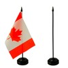 2 Pack Canada & German Desk Flag, 1 Germany Table