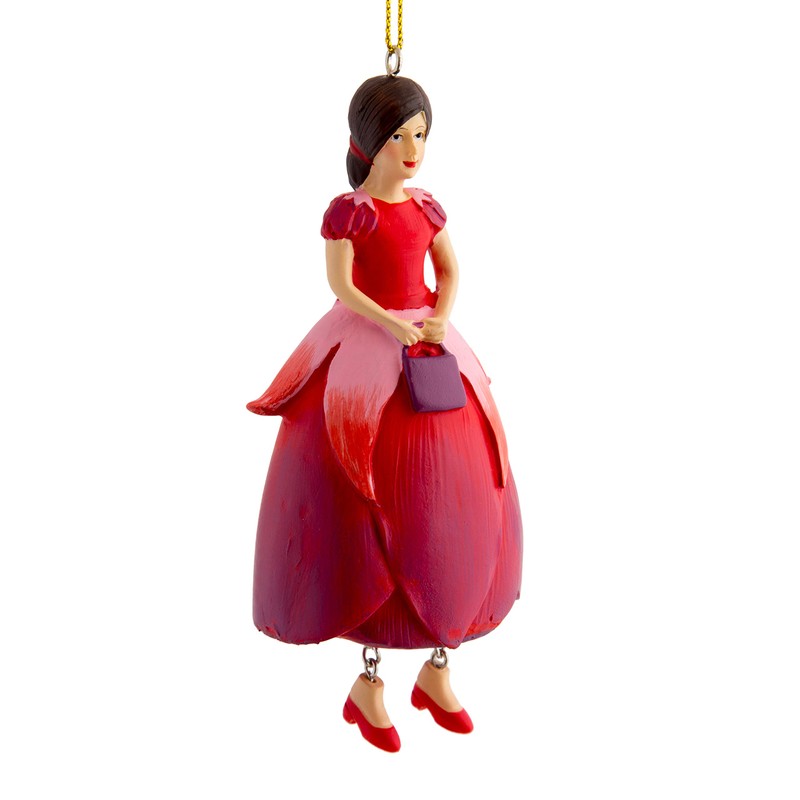ROSEMARIE SCHULZ Heidelberg Flowers Girl Fuchsia Hanging Figurine Decorative Garden