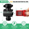 Enhon 4 Pack Inline Water Filter for Garden Hoses, Garden