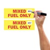 Fuel Stickers Mixed Fuel Sticker - 2 Cycle Labels for