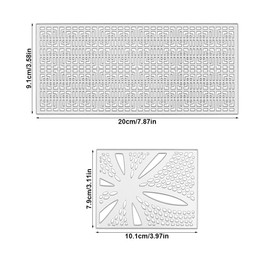 3Pcs Cutting Dies Background Frame Metal Stencils Scrapbooking Tools, AIFUDA 3D Frame Die-Cuts Carbon Steel Embossing Template DIY Album Card Making Decor