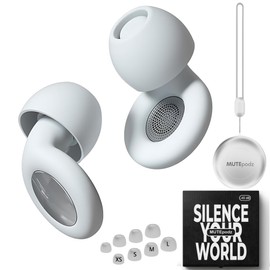 Ear Plugs for Sleeping Noise Cancelling, 45dB Hearing Protection, Reusable, Soft Silicon Earplugs for Concerts, Swimming, Block Snoring, Ear Plugs for Noise Reduction (White, 1 Count (Pack of 1))