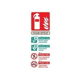 Sign, Foam Extinguisher, Glow RP, Signs Personal Protection/Site Safety, Qty X 1 | 31215S