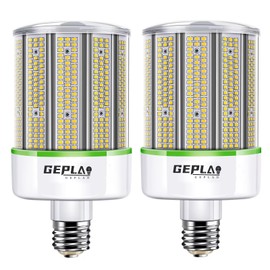 GEPLAD 1500 Watt Replacement LED Corn Bulb, 150 Watt E39 Mogul Base, 23,700 Lumens, 5000K Daylight, (Not Dimmable) 2-Pack