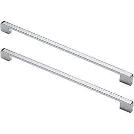 MACHSWON 5pcs Door Handles 320mm Hole Center Bright Chrome American Style Zinc Alloy Drawer Cupboard Wardrobe Door Handle Kitchen Hardware Cabinet Pulls