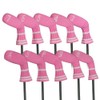 10 Pcs Pink Golf Iron Covers Cuteness Knitted Socks Shape