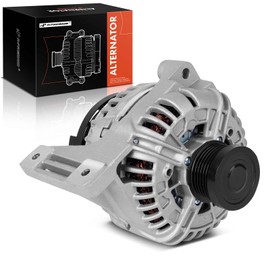 A-Premium Alternator Compatible with Volvo XC90 2003-2005, S60 2003-2006, S80 2004-2006, V70 2003-2006, 2.4L 2.5L, 12V 160A 6-Groove Clutch Pulley Counter Clockwise, Replace# 0124625003, 8676499
