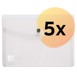 'Elba Wallet"Hawaii | A5 | Snap Closure/Executive Document Bag | Hawaii Wallets with snap Closure, PP, A5 5 Piece Clear