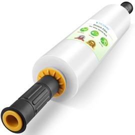 TICONN 1PK Stretch Wrap Stretch Film Roll, 1000ft 60 Gauge Industrial Strength 15 inch Wide Clear Plastic Wrap with Handles for Pallet Wrapping Shipping and Surface Protection (1000ft, 1pk)