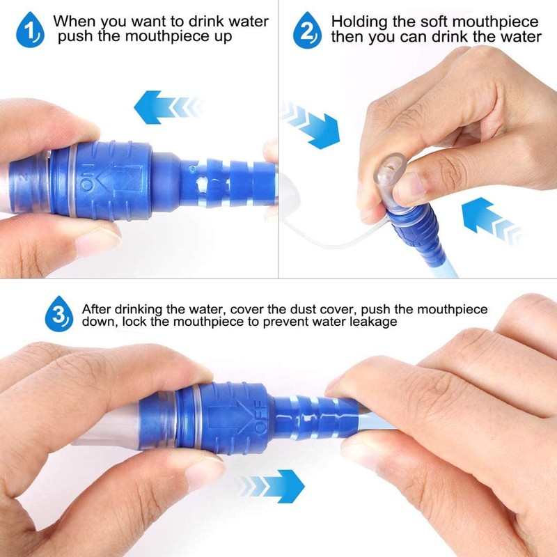 Hydration Bladder1.5L Water Bladder BPA Free,7Inch Large Opening Water Reservoir,Leak