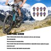 RISK 8Pcs Mountain Bike Pedal Bolts Titanium Alloy Anti Slip