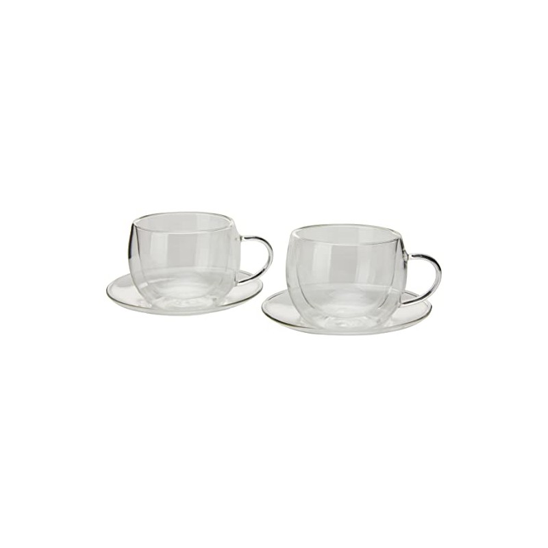 Maxwell & Williams Blend Double Wall Cup & Saucer 80ML