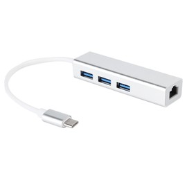 USB 3.0 to Ethernet Adapter with 3 Ports HUB Type C to LAN Network  RJ45 Gigabit Ethernet