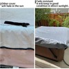 UCEDER Waterproof Hot Tub Cover 170G Polyethylene Spa Cover and