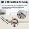 5-in-1 Stainless Steel Garlic Press Set with Jumbo Chamber &