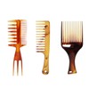 Brrnoo Set of 3 Professional Hairdressing Combs Afro Comb Straight