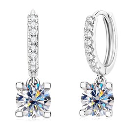 AINUOSHI 925 Sterling Silver Earrings Women's Hypoallergenic Jewellery for Her Women Girlfriend Mother's Day Valentine's Day Birthday, Sterling Silver