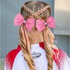 OAOLEER 12PCS Glitter Cheer Hair Bows for Cheerleading, Cheer Bow