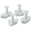 cotta 86776 Die Cutters (4 Leaf Types), White, Maximum: 3.0