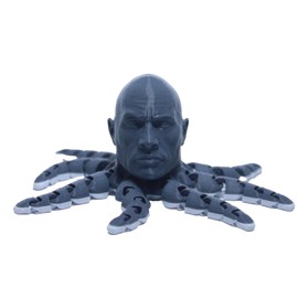 RJW Design Store The Rocktopus WWE Fidget Model - Dwayne The Rock Johnson Wrestling Collectible and Stress Octopus