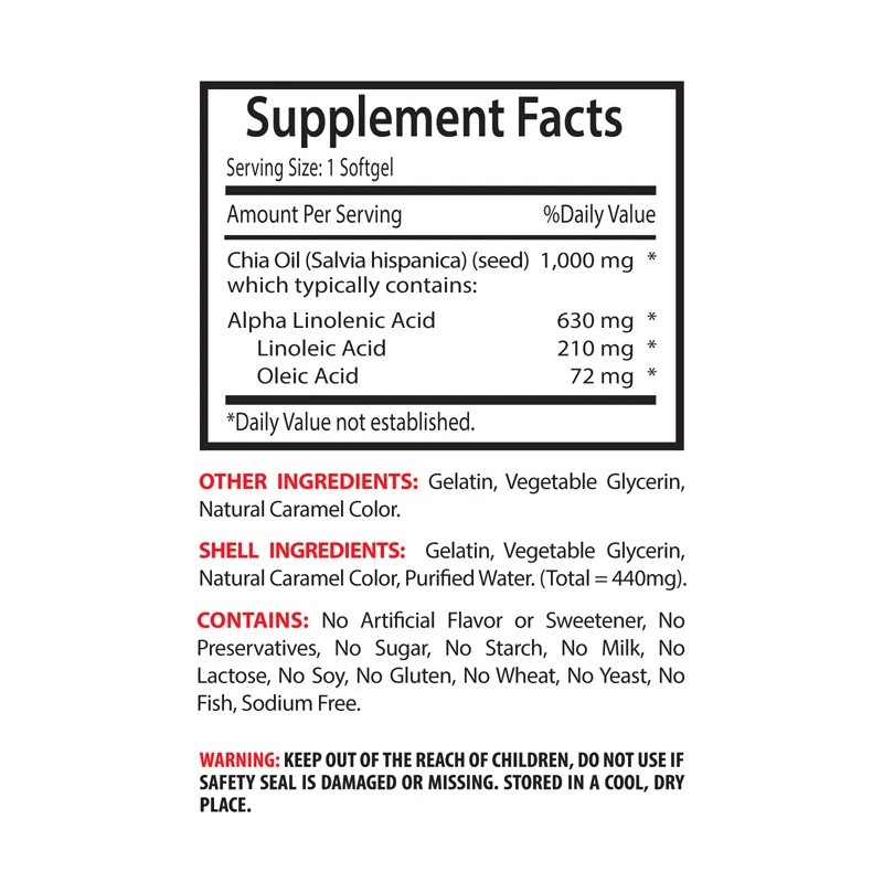 LIFE Nutrition multi-purpose oil - CHIA SEED OIL - dry