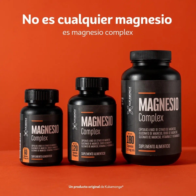 Magnesio Complex | 120 Cáps | Con Magnesio, Vitamina C