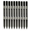Fineliner Pens, BLACK, Pack of 10, Extra Fine Point (0.3mm),