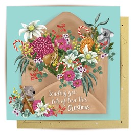 La La Land Greeting Card Musical Critters Letter